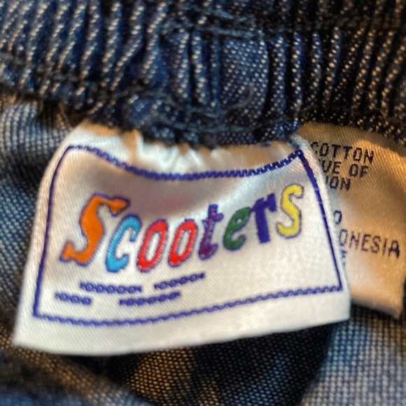 VINTAGE elastic waistband embroidered hem jeans - Picture 6 of 7